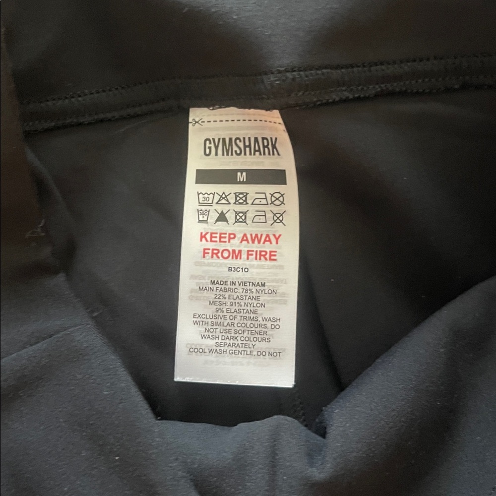 Gymshark Black Activewear Flare Pants.  New without tags. Never worn. - Picture 3 of 4